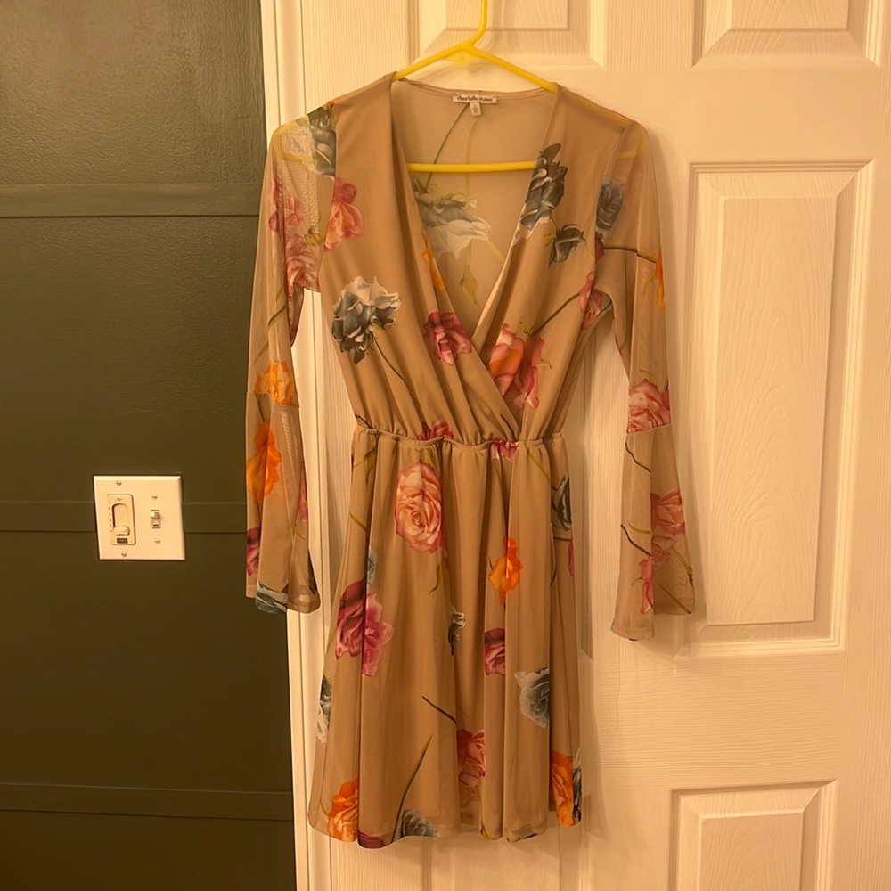 Long sleeve floral dress size S